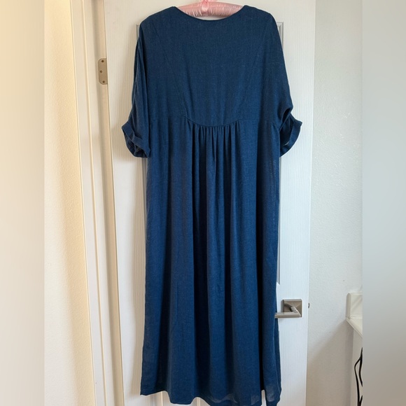 Poetry Wool Blend Smocked Midi Dress US 14 NWOT - Picture 6 of 9